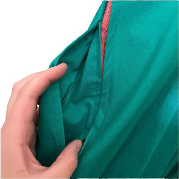NWOT MODCLOTH | RARE Pink Green Full Swing Midi Skirt Dress fit flare 2X 20 22 - Picture 6 of 9
